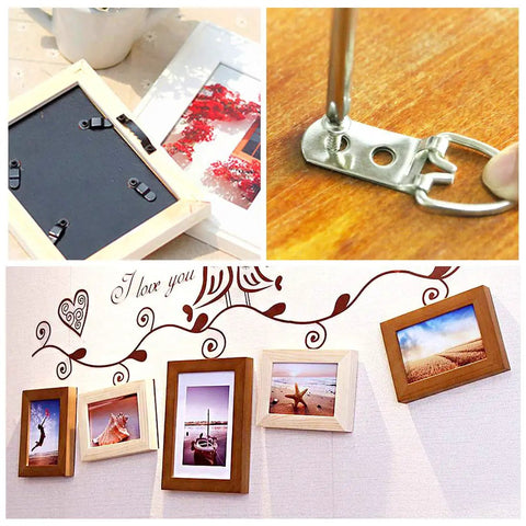 All In One Heavy Duty Picture Hanger Kit With 415Pcs Assorted Hangers And Screws In Transparent Storage Box Featuring Seven Models
