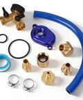 6.0L Oil Cooler Flush Kit With T Port And Anodized Aluminum Adapter For Ford 2003 To 2010 Diesel Engines components display