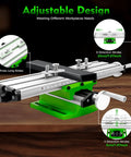 Adjustable XY Cross Slide Worktable For Milling And Drilling DIY Ready Multi Function Mini Bench Drill Table With Aluminum Alloy Build