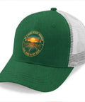Green Trucker Cap For Men And Women, Casual Sport Hat With Adjustable Buckle, Front Graphic Design, One Size Fits Most