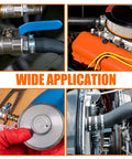 Hose clamp kit, 16 pcs in four sizes, stainless steel worm-gear clamps; radiator hoses and fuel lines.
