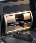 ATM Card Slot Replacement Part For Bank Teller Machines Pro Grade ABS Material Precision Exit Path High Security Easy Install Seamless Card In And Out Low Maintenance Card Dispenser Upgrade, black ATM card slot with card inserted