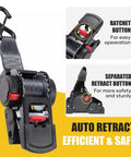 Heavy Duty Retractable Ratchet Straps 2 Inch By 6 Foot Bolt On Boat Transom Tie Down Straps For Trailer 3300 Lbs Break Strength