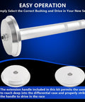 Heavy Duty Pinion Bearing Race Driver Set For Trucks 2 11/16 Inch To 4 1/8 Inch Front And Rear Axle handle and discs