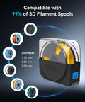 Filament Dryer Box For 3D Printers With Built In Fan Dehydrator And Storage Keeps 1.75mm 2.85mm And 3.00mm PLA PETG ABS Filaments Dry