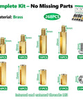 696 Piece M3 Motherboard Standoffs And Spacers Kit With Brass Standoffs And Nylon Spacers For Pro Grade Rigidity And Electrical Insulation Plus Hex Screws And Nuts Set, brass M3 parts