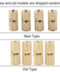 Comparison of new and old models of Heavy Duty 8mm Barrel Hinge Set For Cabinets And Wooden Boxes 4 Pcs Concealed Hidden Brass Hinges With 180 Degree Opening