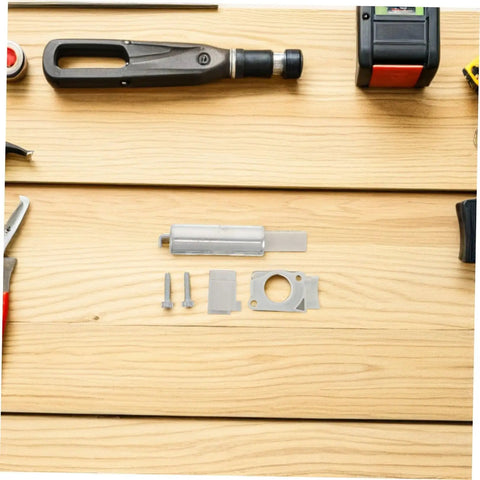 Heavy Duty Drive Belt Tensioner Assembly For Ts400 Concrete Saws, white metal kit with screws and mounting plate