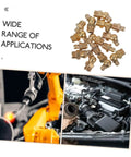 Image showing All In One Brass Grease Fittings And Nozzles Kit With Straight And Angled Options For Bearings And Mechanical Equipment, no disassembly required.