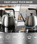 Whistling Stovetop Tea Kettle With Big Capacity And Fast Heat Technology Built With Thick Durable Body For All Cooktops