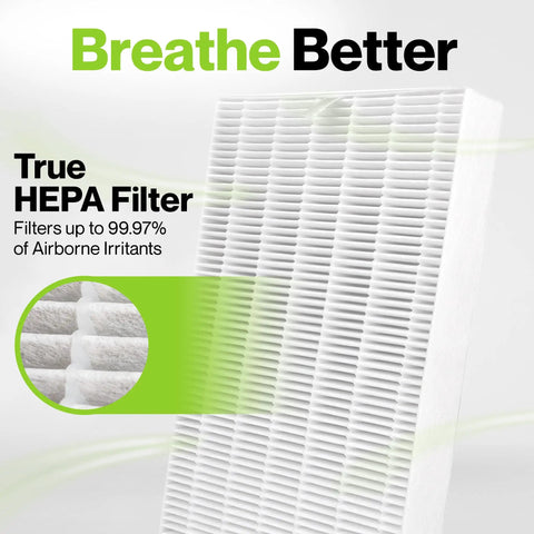 Two Pack HEPA Replacement Filters For Honeywell Air Purifiers R Series HRF R1 HRF R2 HRF R3 And HPA200 HPA300 Compatible