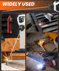 Versatile E6013 3/32 Inch Carbon Steel Welding Rods in action for AC DC home repairs and DIY projects, various usage scenarios shown