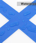 Blue Duct Tape 3 Inch By 60 Yards Waterproof 9 Mil Heavy Duty Tape For Indoor Outdoor Use No Residue Pro Grade All Weather Easy Tear Utility Tape For Home Projects And Repairs on blue tape with water droplets
