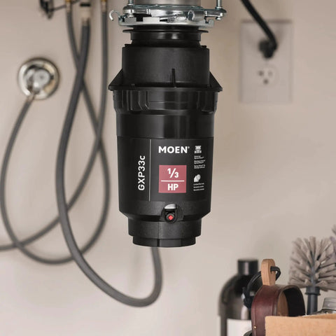 Lite Series Pro Compact Continuous Feed Garbage Disposal For Kitchen Sink With Power Cord 1900 RPM Vortex Motor Easy Swap