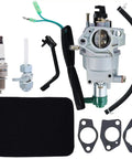 Beefed-Up 8750 Carburetor For Predator 420cc Generator By Harbor Freight Replacement including spark plug, gaskets, and air filter