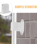 2 Pack Retractable Awning Crank Bracket For RV Camper And Patio Shades Crank Holder With Mounting Screws on brick wall