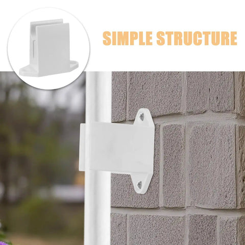 2 Pack Retractable Awning Crank Bracket For RV Camper And Patio Shades Crank Holder With Mounting Screws on brick wall