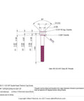 Rock Solid Pack Of 10 Grade 2 Titanium Socket Head Cap Screws 10-32 X 1-1/2 Inch Unf Thread technical drawing dimensions.