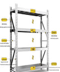Bulletproof Heavy Duty Garage Shelving Unit With 450Kilo Capacity Rock Solid Stainless Steel Storage Rack detailed features.