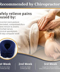 Recommended by chiropractors, motorized One Click Neck Traction Device With Built In Motor And Battery For Instant Home Pain Relief.