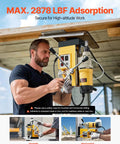 Get Ready To Hammer Metal With This Badass 1450W Magnetic Drill Press in action for high-altitude work.