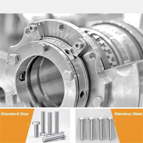 144 Piece Metric Stainless Steel Screw Nut Washer Set For Woodworking And DIY Projects, M5 Hardware Pack For metal flange fasteners