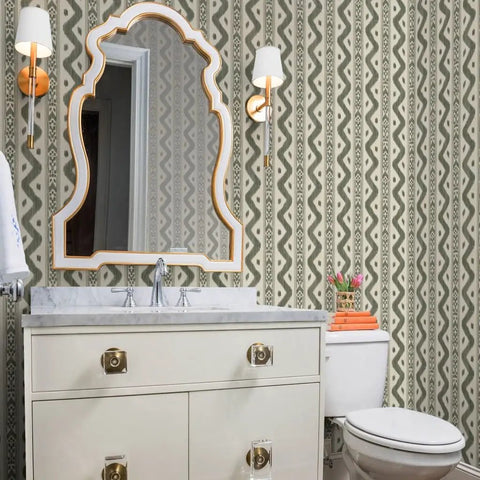 Killer Stripe Pattern Textured Leather Vinyl Wallpaper Rock Solid Commercial Grade Wallcovering For Offices Hotels And Restaurants Paste Required Pro Install in modern bathroom.