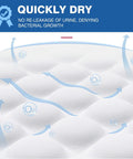Extra Large Disposable Bed Pads 40x60 with quickly dry feature, preventing re-leakage and bacterial growth.