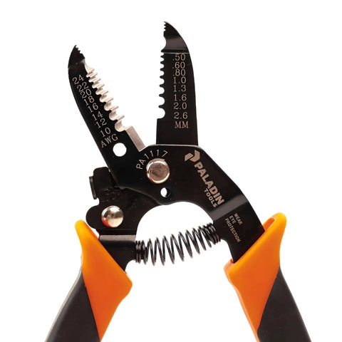 Heavy Duty Wire Stripper And Cutter For 10 To 24 AWG Solid And Stranded Wires Pro Grade Electrical Tool With Comfortable Grip