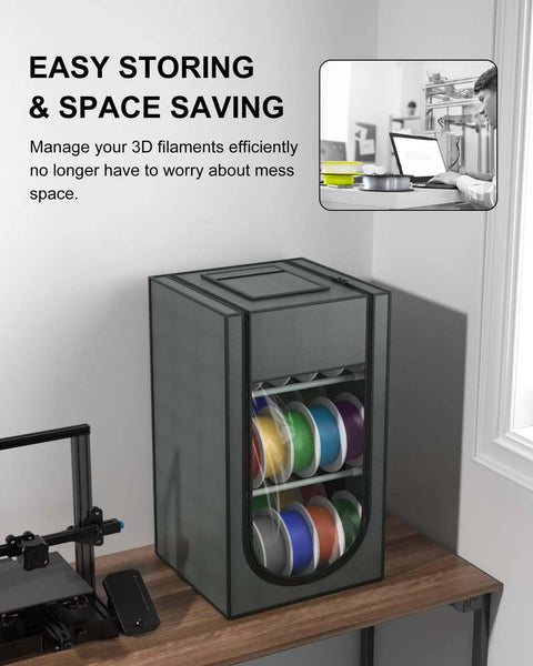 Three Layer Filament Storage Box For 3D Printers Built To Haul Up To 30 Rolls With Waterproof And Dustproof Hard Fiber And Oxford Cloth Build
