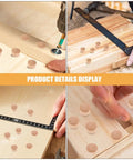 Natural Wood Screw Hole Plugs For Beehives And DIY Projects displayed on wood surfaces with tools.
