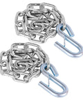 27 Inch Trailer Safety Chain Kit With 5/16 Spring Hook Grade 30 7000 Lb Capacity Zinc Plated SAE Compliant Pack Of 2