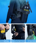 4L Scuba Tank Set With Aviation Aluminum Body Gives You About 40 To 60 Minutes Of Underwater Breathing For Exploration And Rescue shown in use