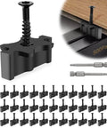 Heavy Duty Hidden Deck Fasteners For Composite And Wood Board Edges With Weatherproof Screws and Universal Hideaway Clamps
