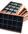 Super Dope 24 Grid Jewelry Organizer Tray Designed For Keeping Necklaces Rings Bracelets Makeup Brushes Keys And Wallets Securely Tucked Away Daily with compartments and matte finish.