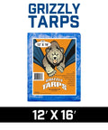 Heavy Duty Waterproof Poly Tarp 12x16 Foot With True 8x8 Weave Grommets Every 36 Inches Tough As Nails All Purpose Shelter Cover