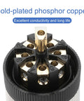 Two Pack 8 Pin M12 Male Aviation Connector Wire Plugs A Coding 12mm Circular Sensor Connector Waterproof IP67 gold-plated copper pins