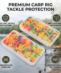 Cool Heat Shrink Tubing Kit With 250 Pieces In Colorful Sleeves For Fishing And Tackle Organization, Complete Portable Case Keeps Gear Safe And Easy To Grab While Out On The Lake. colored heat shrink tubing in divided tackle box