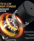 Wireless Rotary Tattoo Pen Kit With Brushless Motor dual batteries showcasing high torque performance.