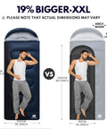 Comparison of XXL Winter Sleeping Bag for Adults and Kids 4 Season Cold Weather Camping Gear With Draft Collar Zipper Guard