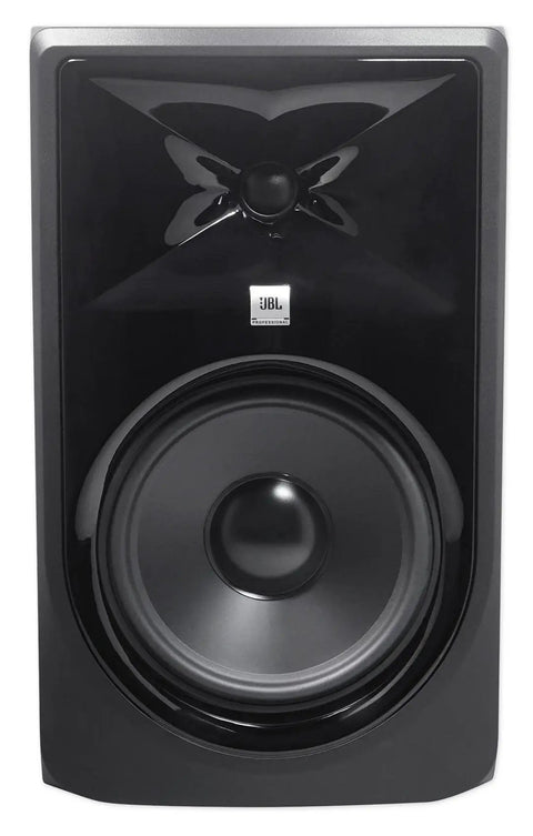 Two 8 Inch 2 Way Active Studio Reference Monitors with MkII Transducers Boundary EQ and Beefy Bass front view