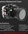 Underwater Housing For Sony FX3 And FX30 With WA005F 6 Inch Dome Port Kit 130ft Waterproof Case For Scuba Diving Full Access