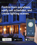 Phone controlling lights with Decora Smart Voice Dimmer Switch With Alexa Built In, WiFi Enabled, No Hub Needed, White DWVAA1BW.