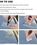 How to use Windshield Crack Repair Kit For Cars, Easy Fix Liquid Resin Filler, Transparent UV Curing Glass Repair with curing film