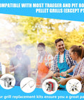 Complete Replacement Parts Kit For Pit Boss And Traeger Wood Pellet Grills with group grilling outdoors.
