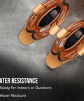 Top view of genuine leather mens work boots built for the job with insulation, oil and slip resistant construction.