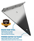 6 Inch Invisible Triangular Shelf Brackets For Minimalist Home Decor Built Tough, Heavy Duty Hot Rolled Steel 6 Pack close-up