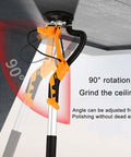 Top Tier Cordless Brushless Angle Grinder Featuring Pure Copper Motor Workhorse And Variable 2000 To 4000 Rpm Settings For Flawless Concrete Floor Polishing And Tough Demolition Tasks with 90° rotation for grinding ceilings.