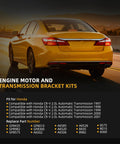 Honda CRV 2.0L Engine Motor Mount And Transmission Bracket Kit Five Piece Bolt On Direct Fit For Automatic Transmission 1997 1998 1999 2000 2001 OE Replacement GP8435 GP8982 GP8575 GP8010 GP