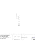 Arl 6N Rod End Bearing Three Piece Extra Capacity Regreaseable Female Shank Left Hand Thread 3/8 Inch size illustration.